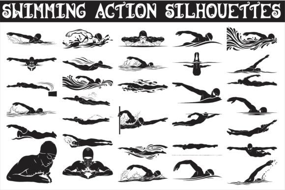 A Dynamic Swimming Action Silhouettes3: A Crafts and Graphics Review