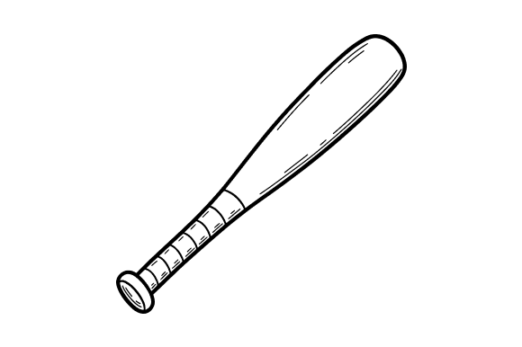 Baseball Bat Clip Art Graphics for Commercial Illustrations