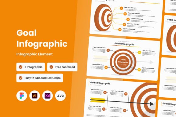 Goal Infographic Template for Graphics and Infographics