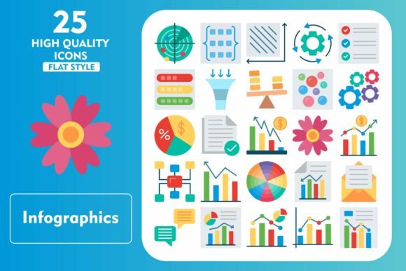 Infographics Flat Icons: A Designer's Review of Essential Graphics