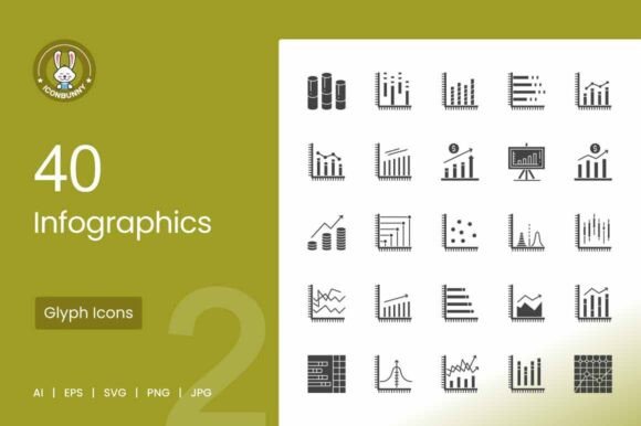 Infographics Glyph Icons: A Designer's Review for Real Projects