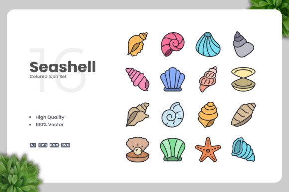 Seashell Colored Icons: A Review for Modern Graphics and Branding